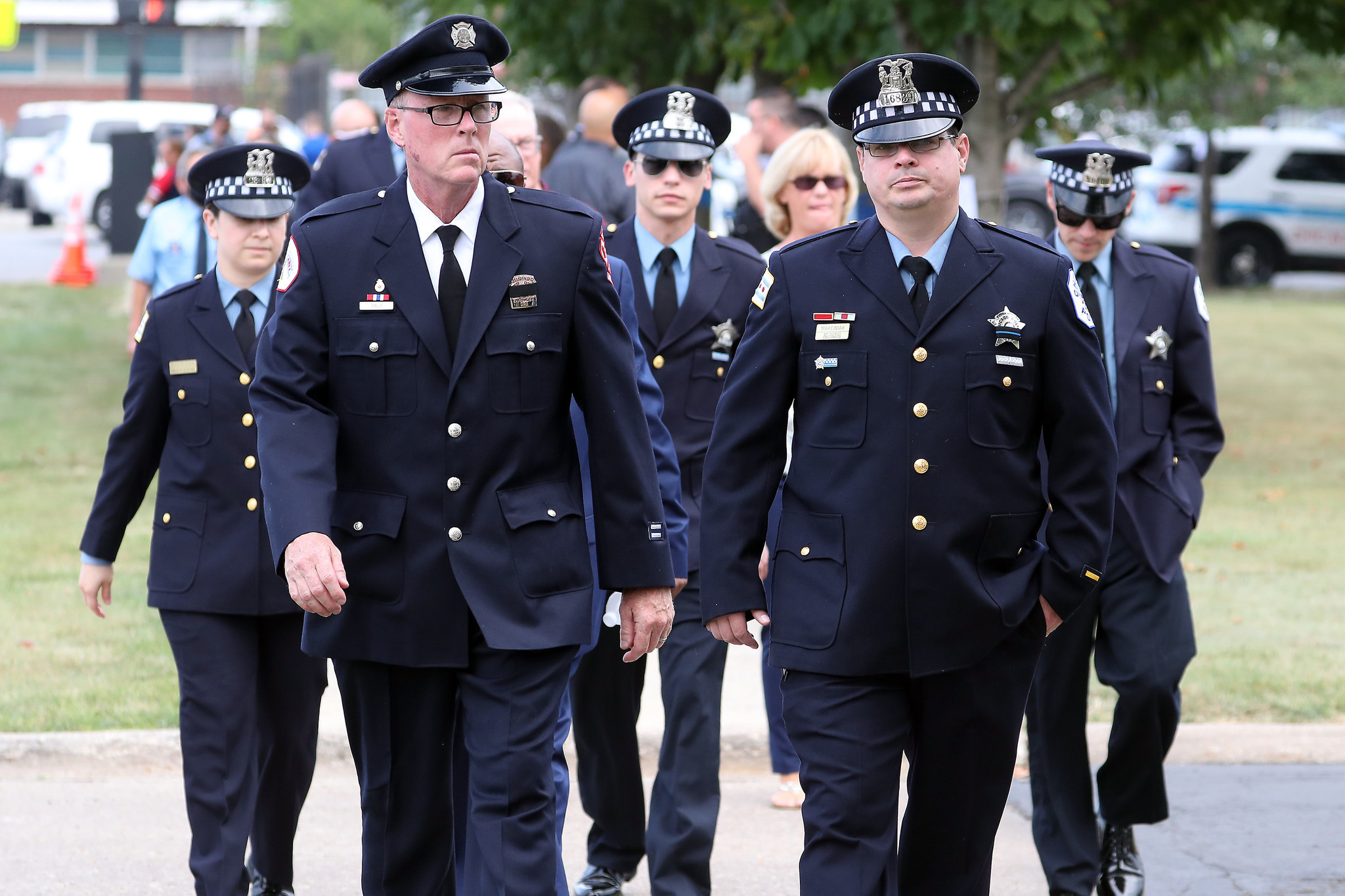 Mourners arrive at St. Rita of Cascia Shrine Chapel in...