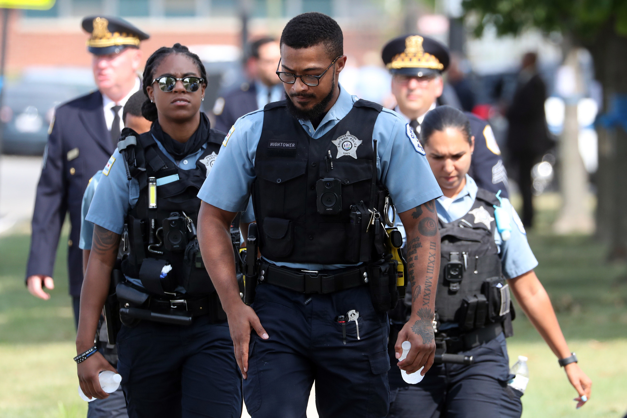 Mourners arrive at St. Rita of Cascia Shrine Chapel in...
