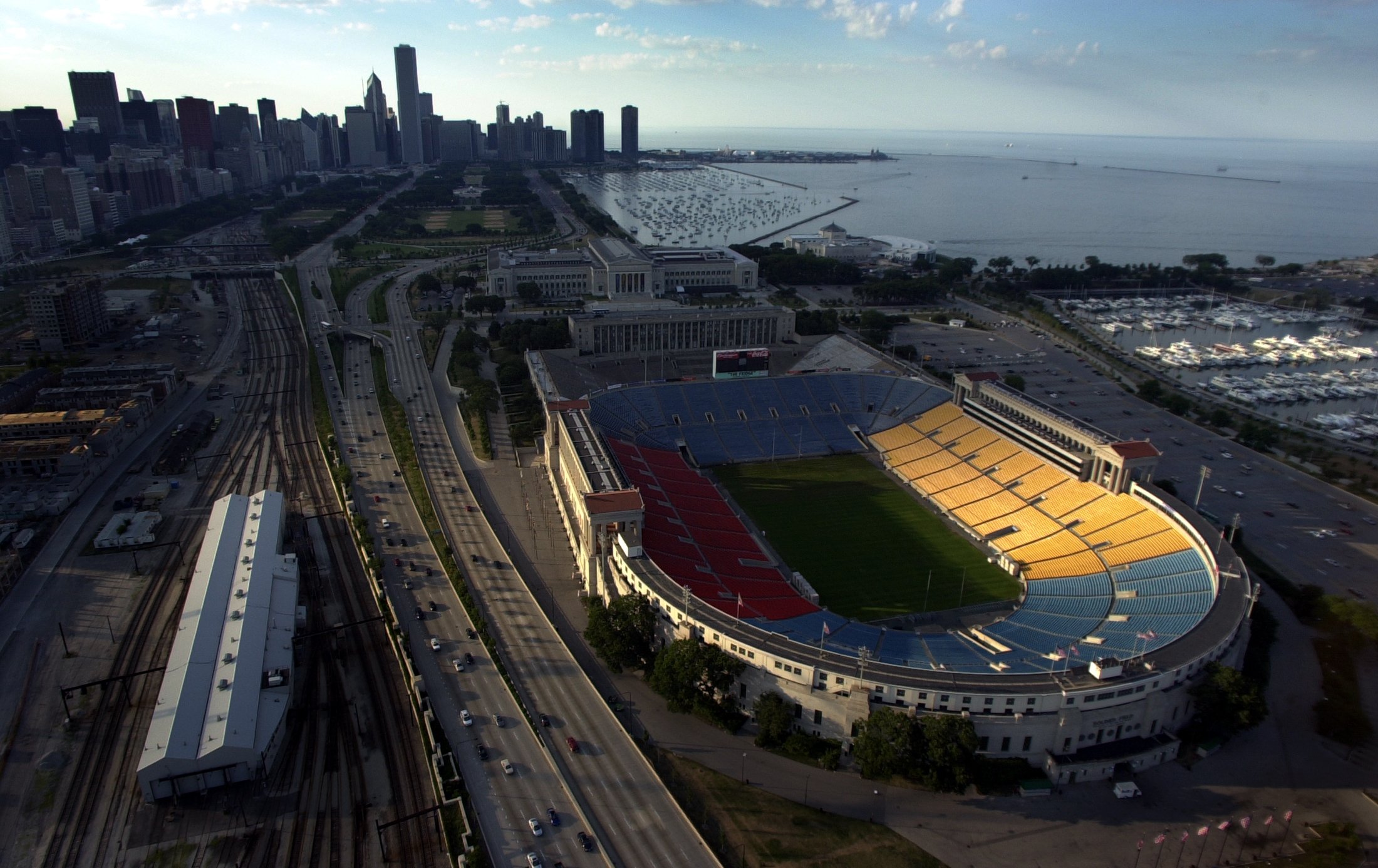 Soldier Field in July 2001. (John Lee/Chicago Tribune)