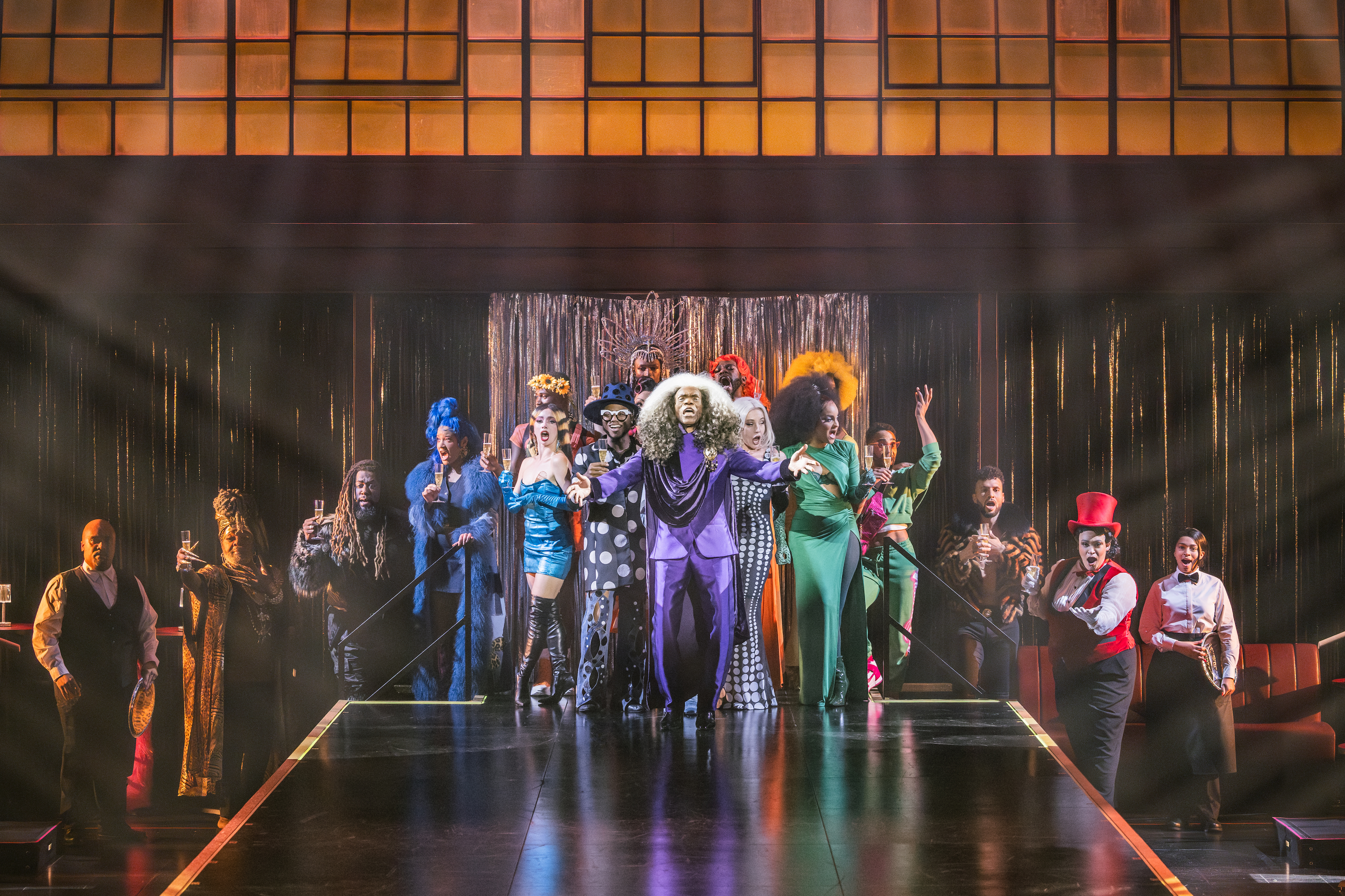André De Shields (center) and company in "Cats: The Jellicle...