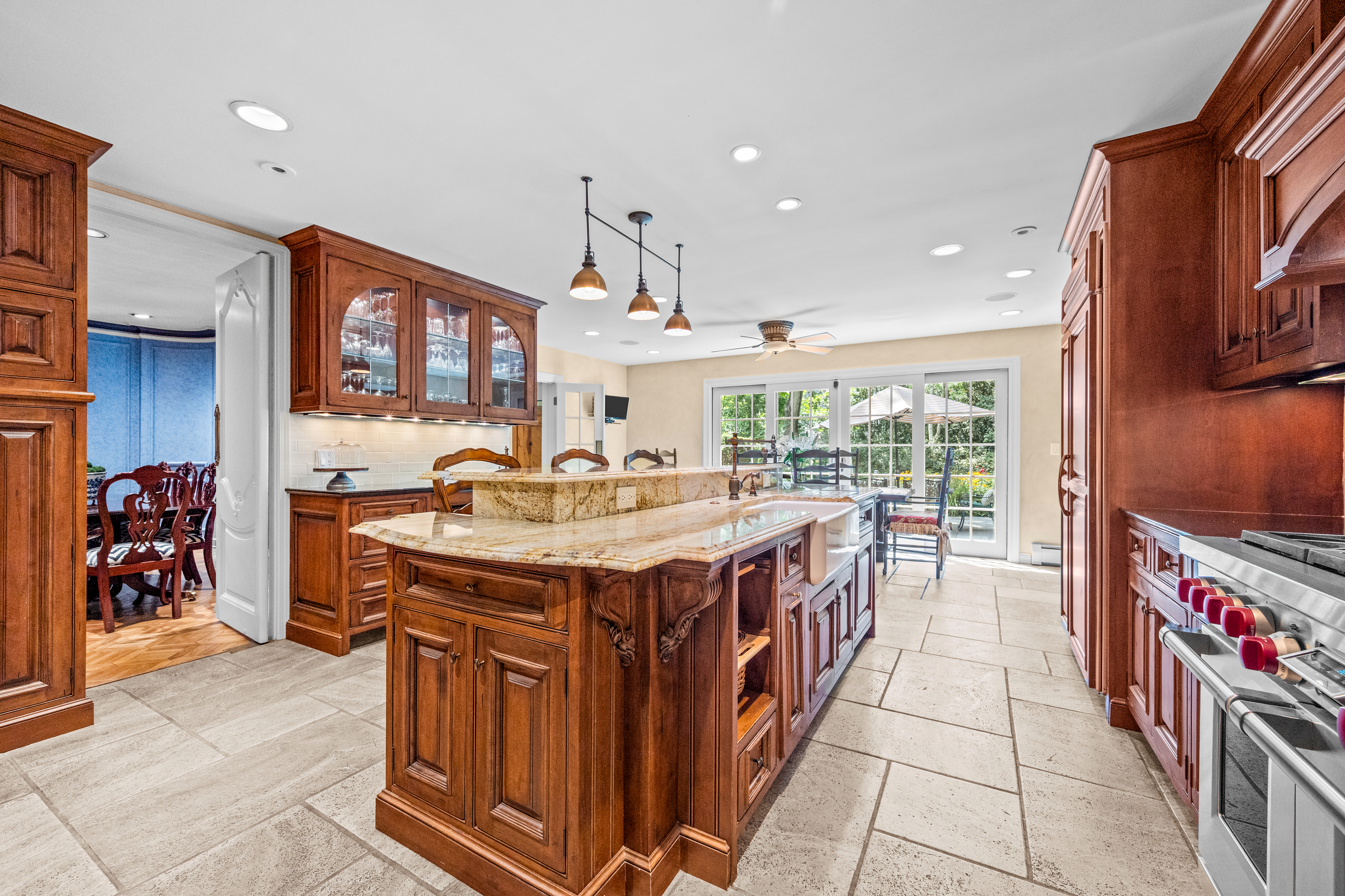 Glencoe 6-bedroom home with Flagstone patio, parquet wood flooring: $2.4M (Phil Goldman/Summit Imaging)